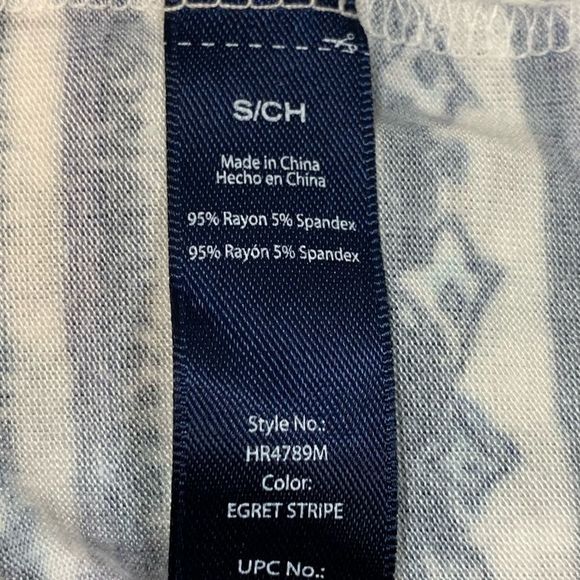 Cherokee Striped Cold Shoulder Dress Navy/White - Picture 4 of 6